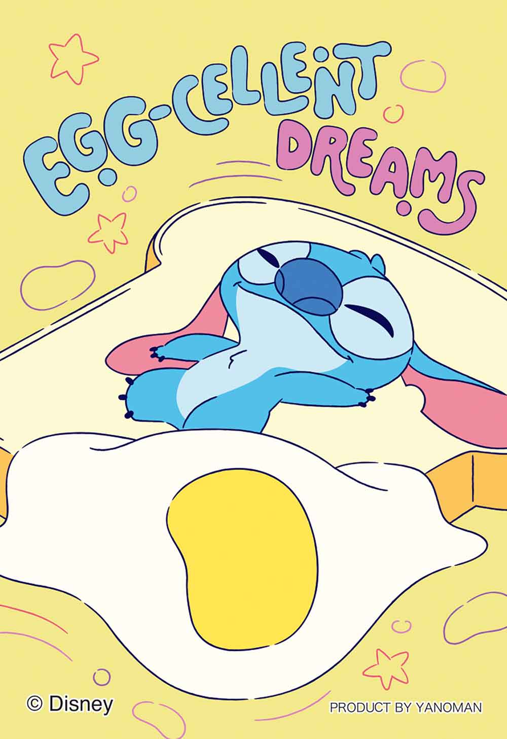Yanoman Jigsaw Puzzle Copan 70 Pcs - Disney Food Rush/Stitch (Fried Egg) | Papermind Stationery