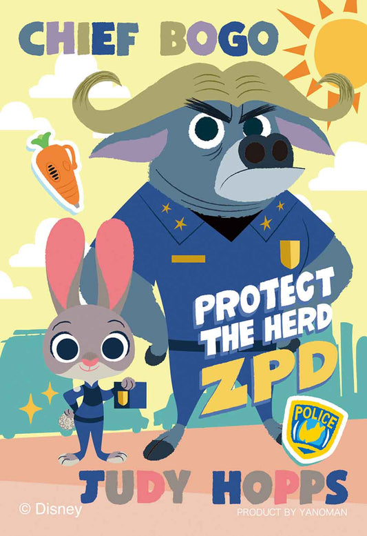 Yanoman Jigsaw Puzzle Copan 70 Pcs - Disney Zootopia Judy & Chief Bogo | Papermind Stationery