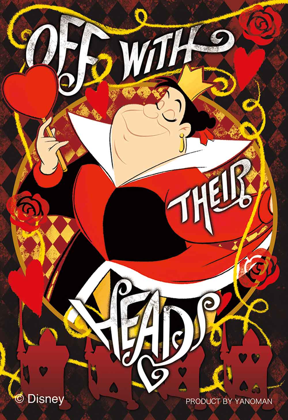 Yanoman Jigsaw Puzzle Copan 70 Pcs - Disney Alice in Wonderland Villains/Queen Of Hearts | Papermind Stationery