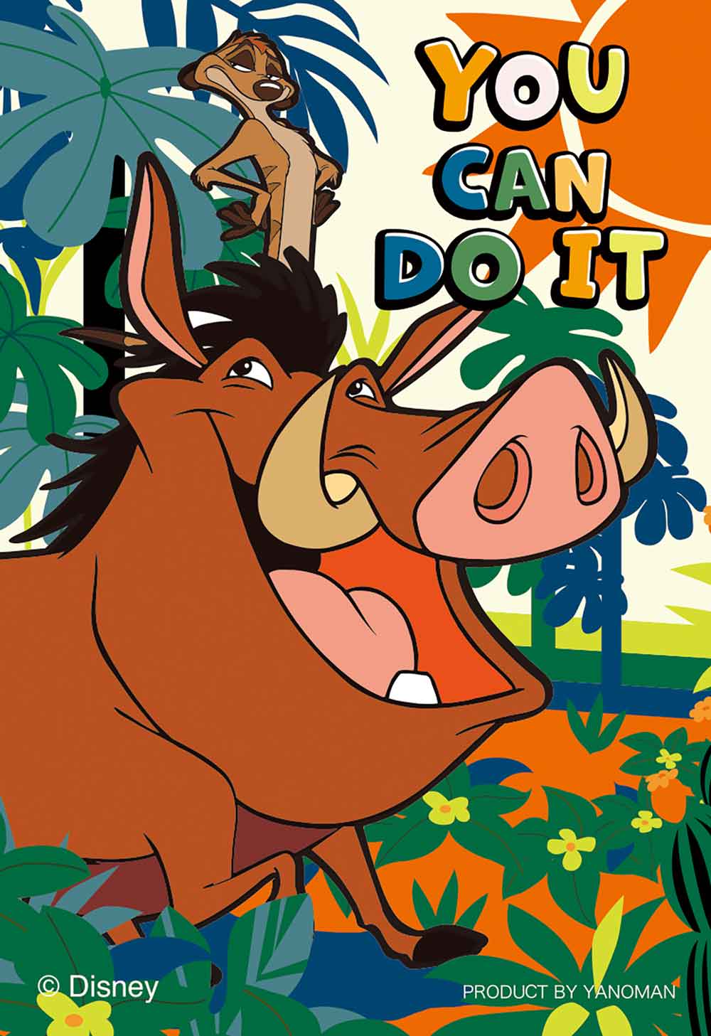 Yanoman Jigsaw Puzzle Copan 70 Pcs - Disney Lion King Timon & Pumbaa | Papermind Stationery