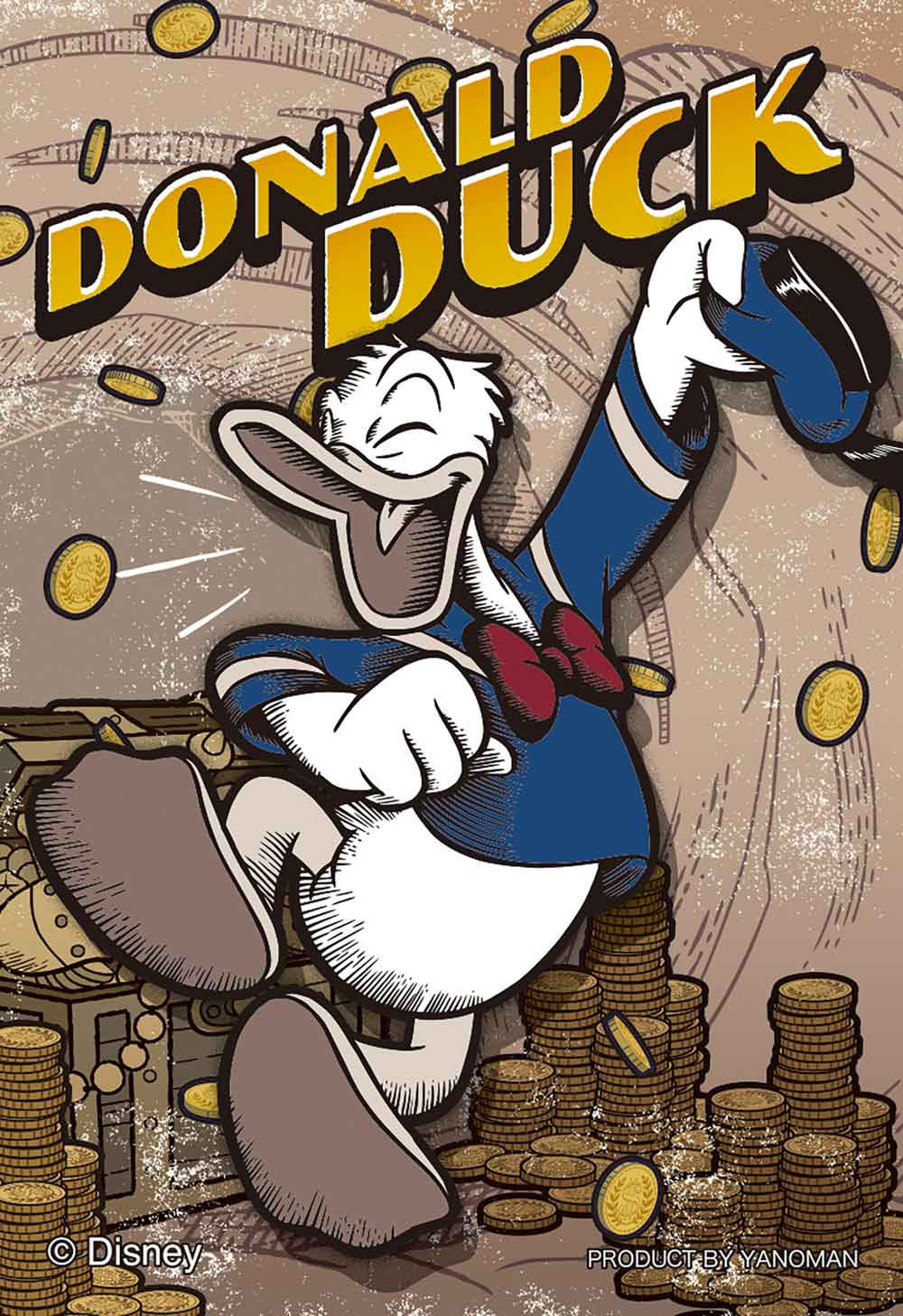 Yanoman Jigsaw Puzzle Copan 70 Pcs - Disney Vintage/Donald Duck | Papermind Stationery