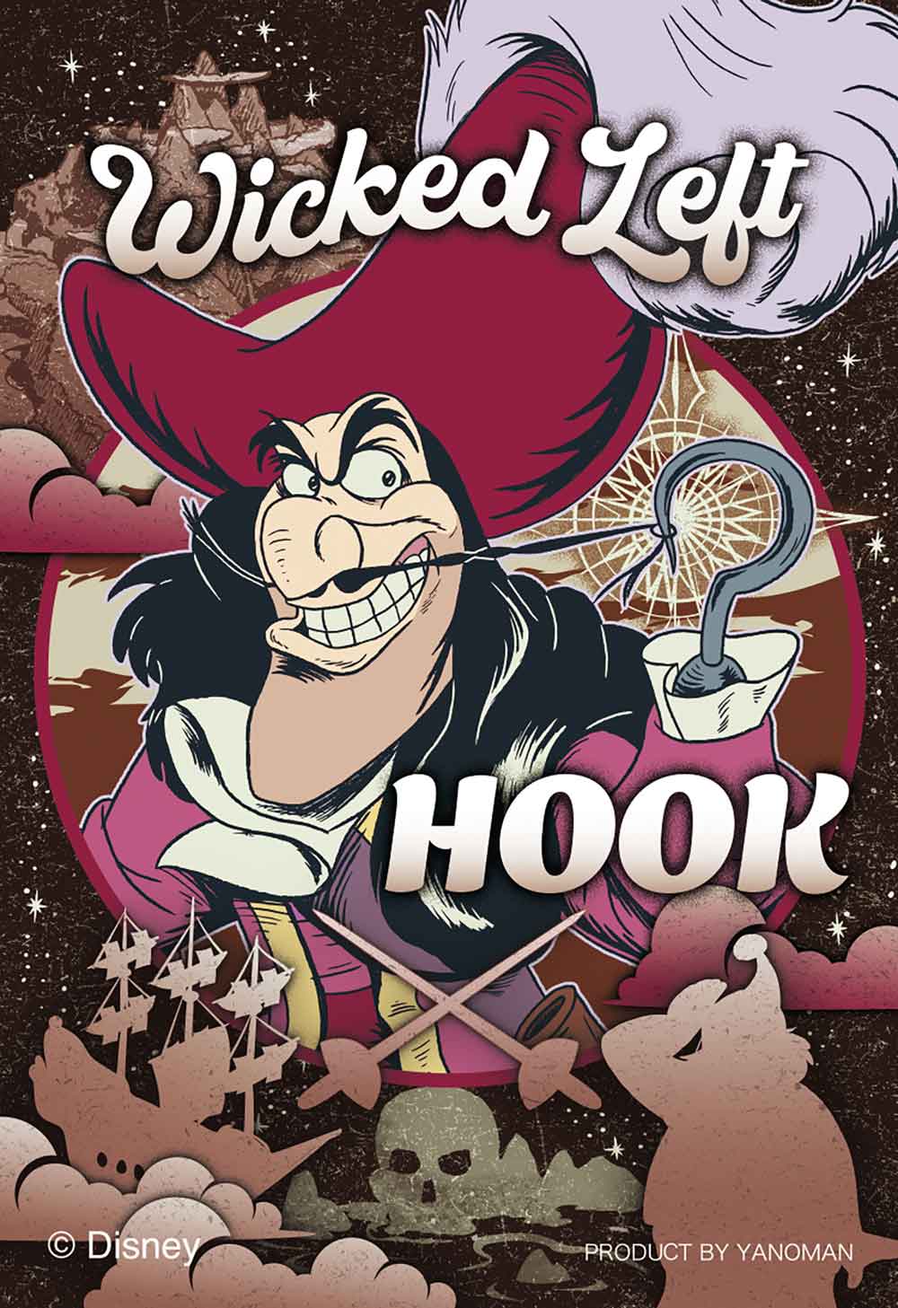Yanoman Jigsaw Puzzle Copan 70 Pcs - Disney Villains/Captain Hook | Papermind Stationery